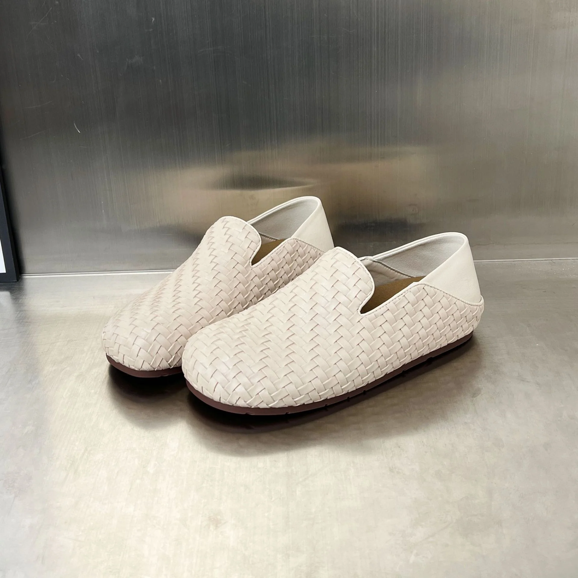 Damen Bequeme Mokassins mit raffiniertem Flechtdesign Heidi Mode