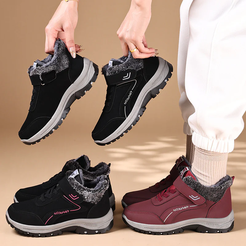 Damen Bequeme Outdoor-Winterstiefel mit rutschfester Sohle und warmem Innenfutter Heidi Mode - Image 4