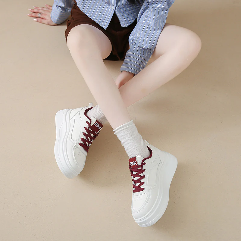 Damen Bequeme Plateau Sneakers mit hervorragender Dämpfung und atmungsaktivem Obermaterial Heidi Mode - Image 4