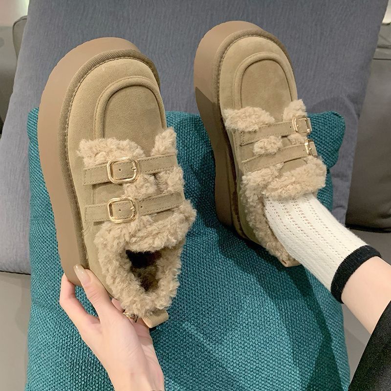 Damen bequeme Platformsneaker mit modischem Flauscheinsatz und elegantem Doppelklettverschluss Heidi Mode - Image 3