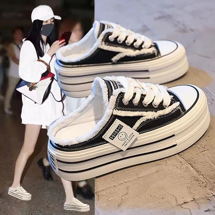 Damen Bequeme Plattform-Sneaker mit Fellfutter und sportlichem Design Heidi Mode