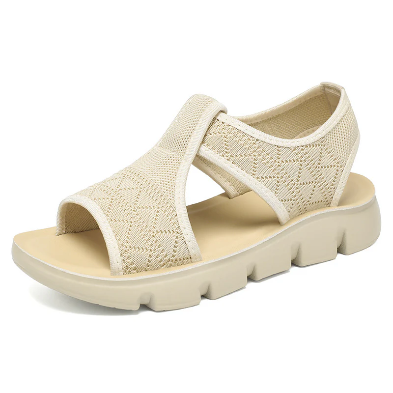 Damen Bequeme Sandalen mit elastischen Riemen und rutschfester Sohle Heidi Mode - Image 6