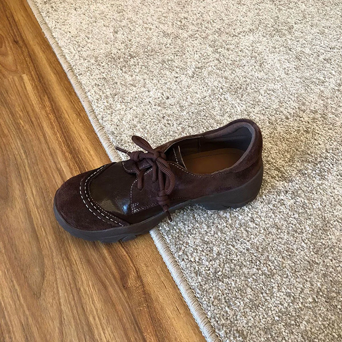 Damen Bequeme Schnürschuhe mit robustem Profil und anatomischer Fußbettung Heidi Mode - Image 3