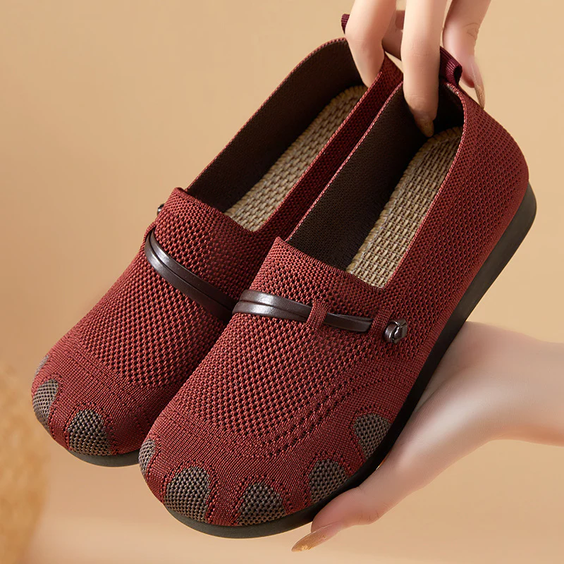 Damen Bequeme Slip-On Ballerinas mit flexiblem Obermaterial Heidi Mode - Image 2