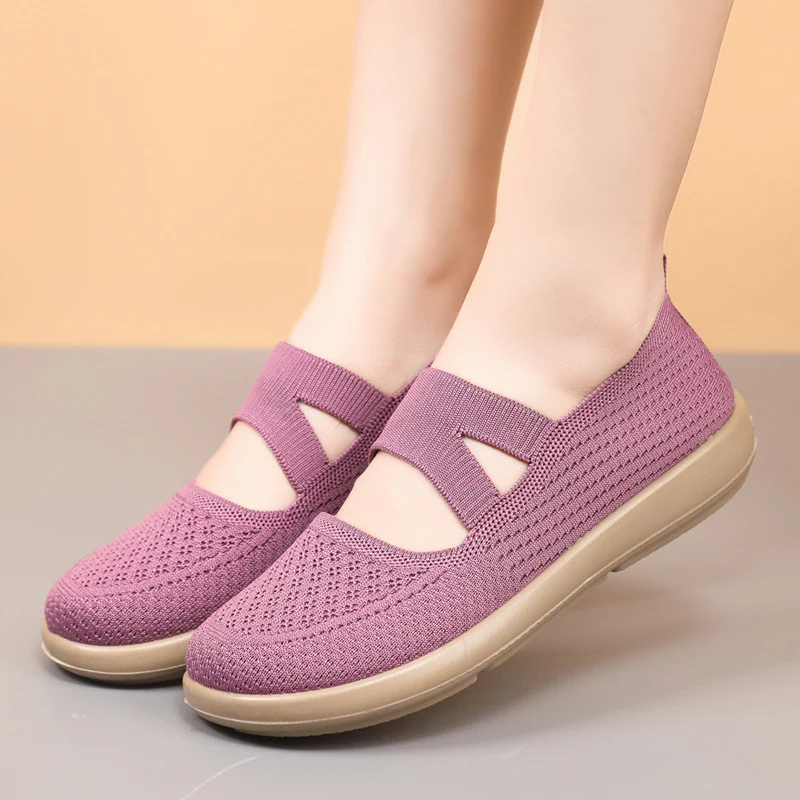 Damen Bequeme Slip-On City-Sneaker mit atmungsaktivem Obermaterial Heidi Mode - Image 4