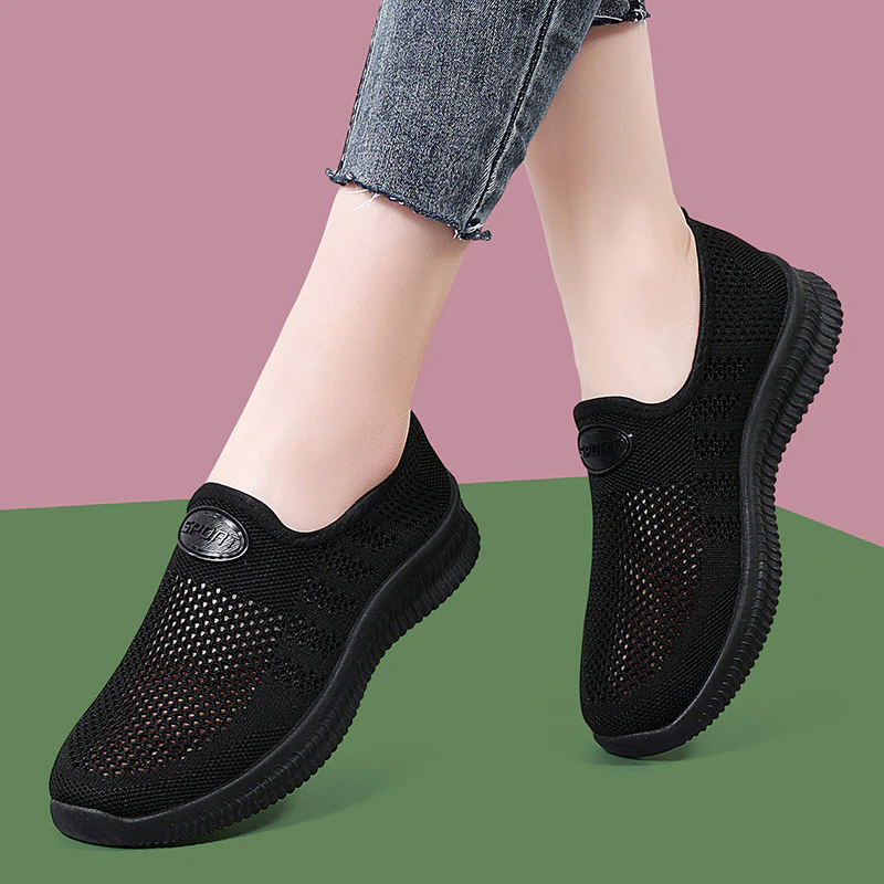 Damen Bequeme Slip-On Freizeitschuhe mit atmungsaktivem Obermaterial Heidi Mode - Image 7
