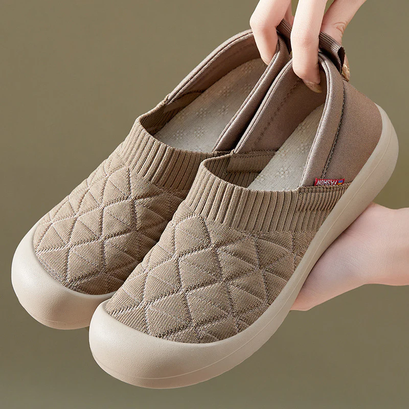 Damen bequeme Slip-On Freizeitschuhe mit elastischem Einstieg Heidi Mode - Image 3