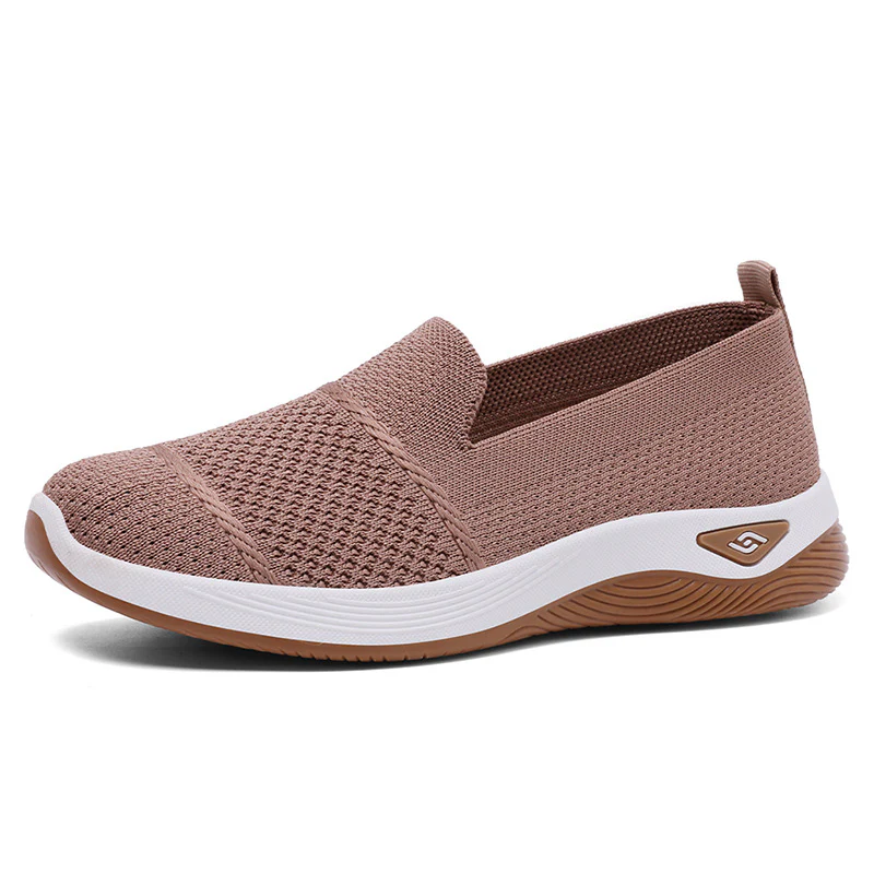 Damen Bequeme Slip-On Freizeitschuhe mit luftdurchlässigem Strickoberteil Heidi Mode - Image 6