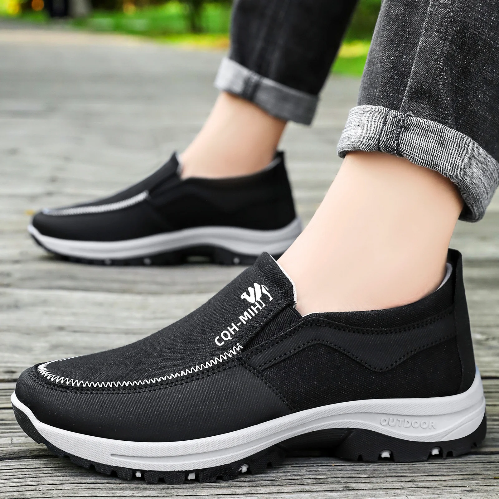 Damen Bequeme Slip-On Freizeitschuhe mit rutschfester Sohle und atmungsaktivem Obermaterial Heidi Mode - Image 3