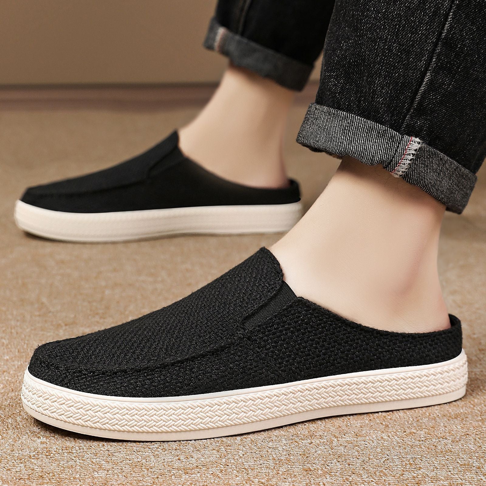 Damen Bequeme Slip-On Hausschuhe mit elastischem Einstiegsdesign Heidi Mode - Image 3