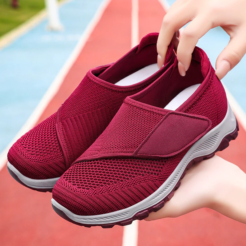 Damen Bequeme Slip-On Laufschuhe mit atmungsaktivem Design Heidi Mode