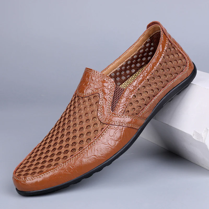 Damen bequeme Slip-On Schuhe mit atmungsaktivem Obermaterial und rutschfester Sohle Heidi Mode