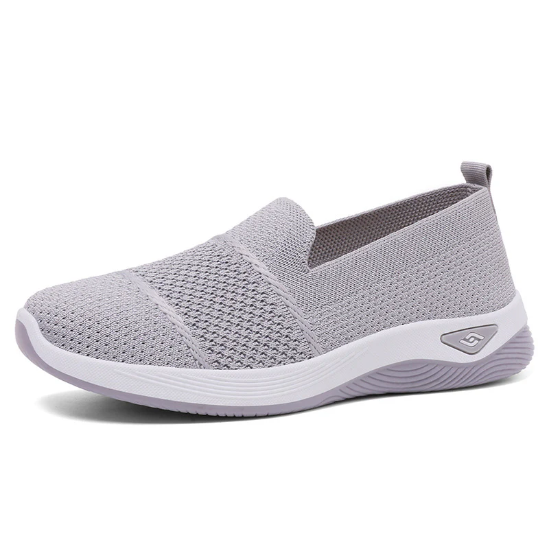 Damen Bequeme Slip-On Schuhe mit atmungsaktivem Strickdesign Heidi Mode - Image 9