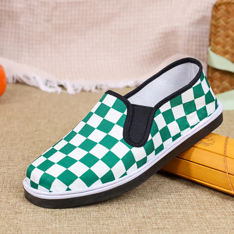 Damen Bequeme Slip-On Schuhe mit kariertem Design Heidi Mode - Image 5