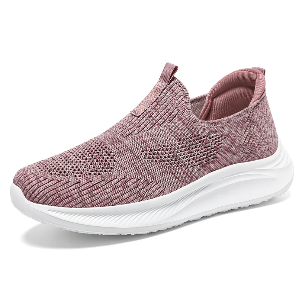 Damen Bequeme Slip-On Sneakers mit atmungsaktivem Obermaterial und dämpfender Sohle Heidi Mode - Image 4
