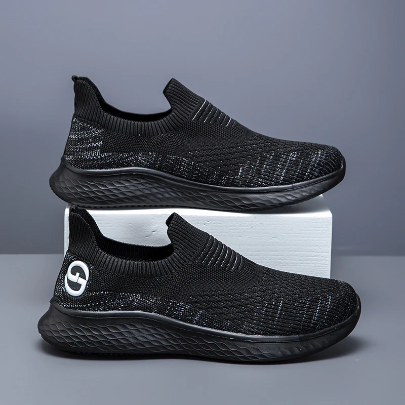 Damen Bequeme Slip-On Sneakers mit atmungsaktivem Strickmaterial und rutschfester Sohle Heidi Mode - Image 2