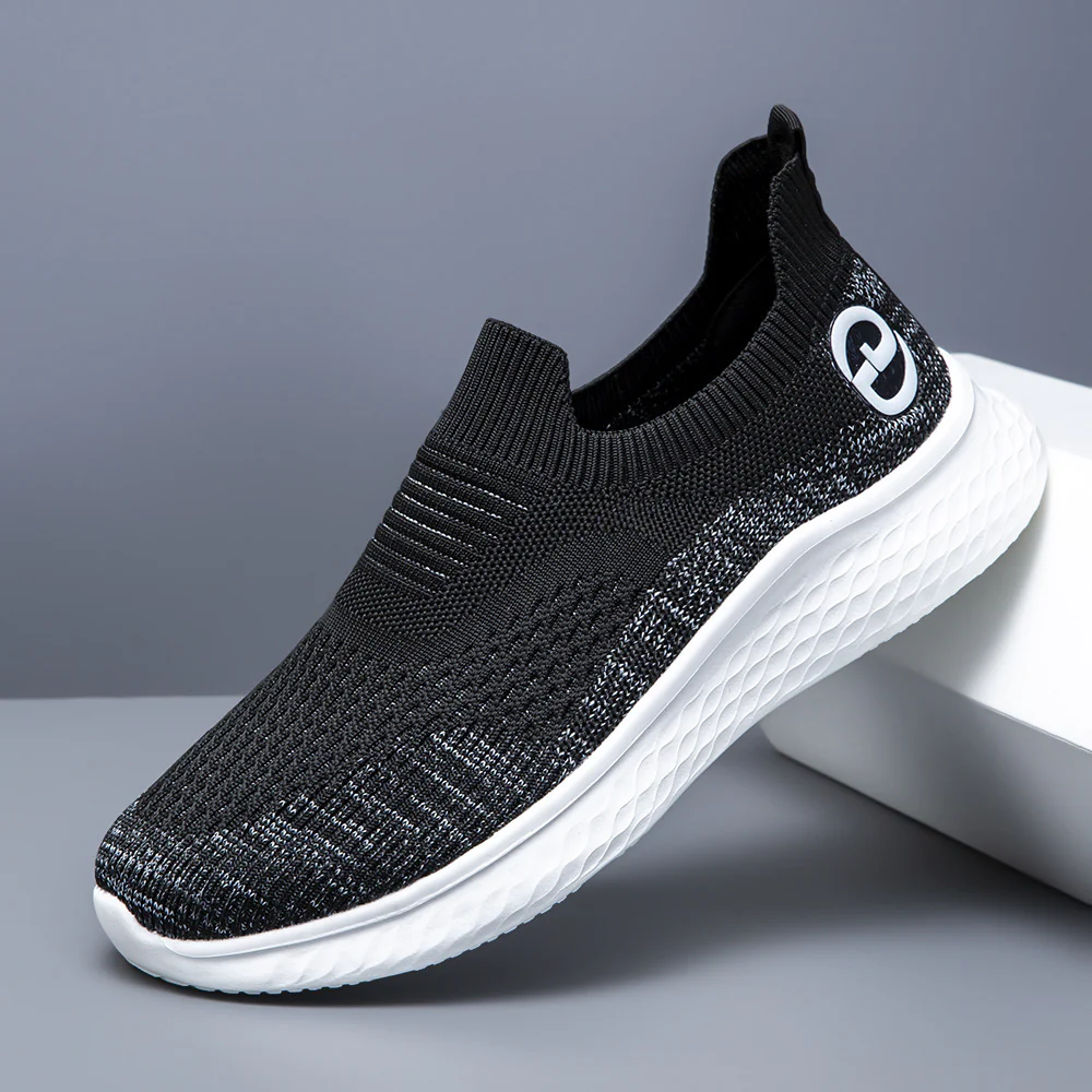 Damen Bequeme Slip-On Sneakers mit atmungsaktivem Strickmaterial und rutschfester Sohle Heidi Mode - Image 6