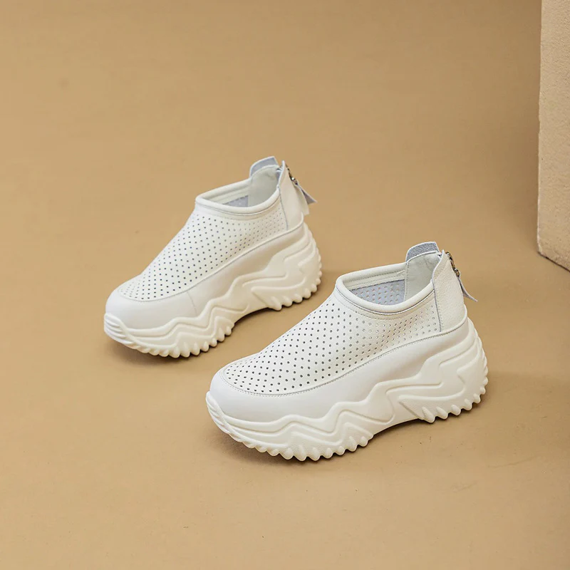 Damen Bequeme Slip-On Sneakers mit luftdurchlässigem Obermaterial und rutschfester Sohle Heidi Mode - Image 6