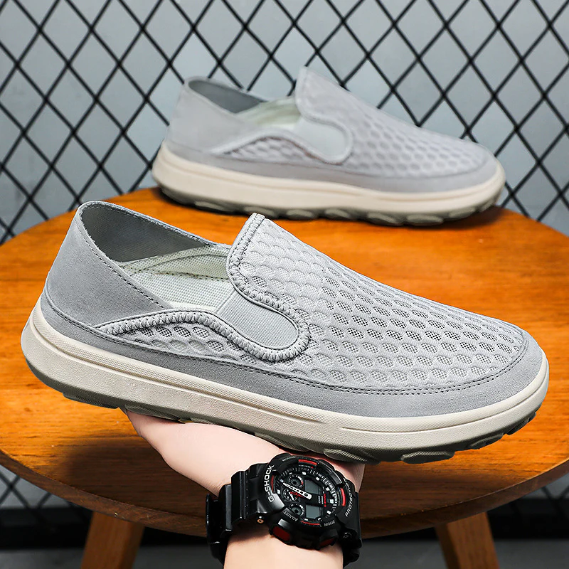 Damen Bequeme Slip-On Sportschuhe mit atmungsaktivem Obermaterial Heidi Mode - Image 3