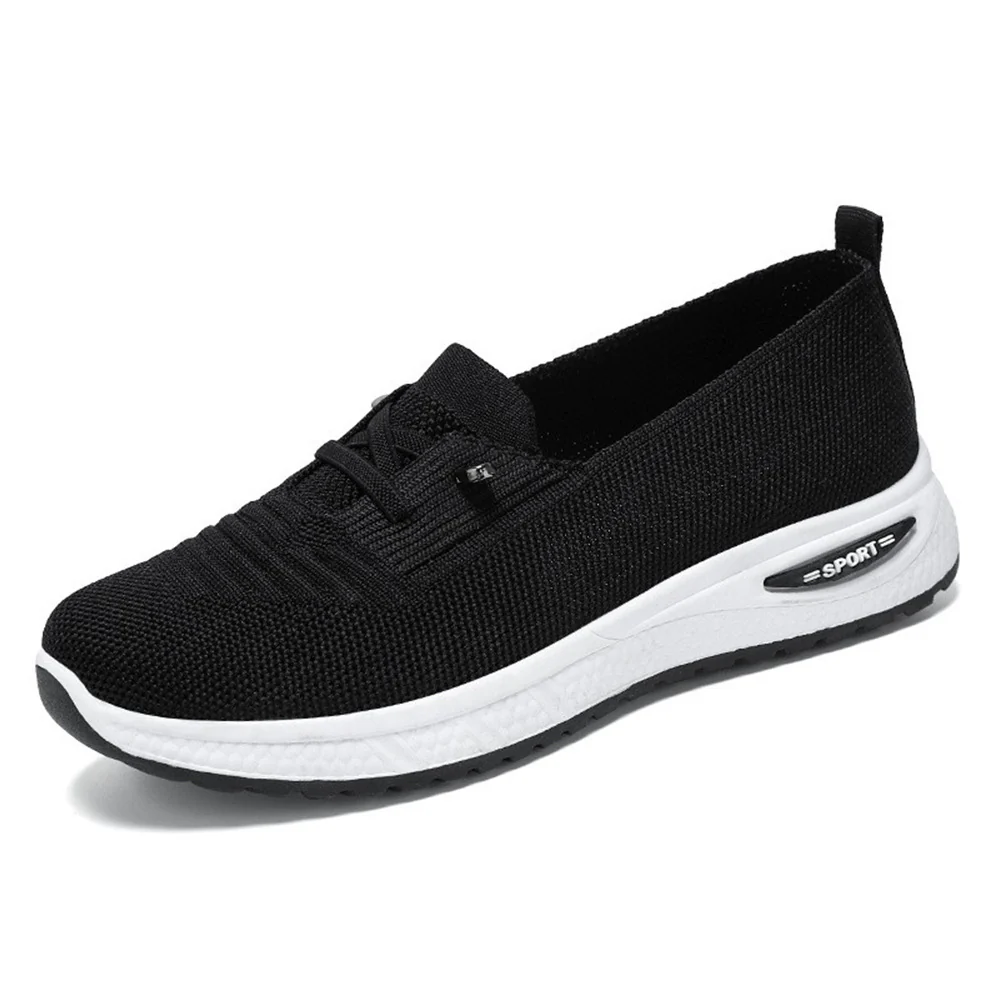 Damen Bequeme Slip-On Sportschuhe mit atmungsaktivem Strickdesign Heidi Mode - Image 3