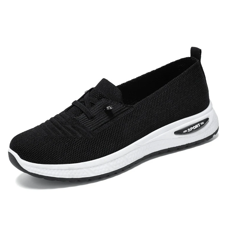 Damen Bequeme Slip-On Sportschuhe mit atmungsaktivem Strickdesign Heidi Mode - Image 4