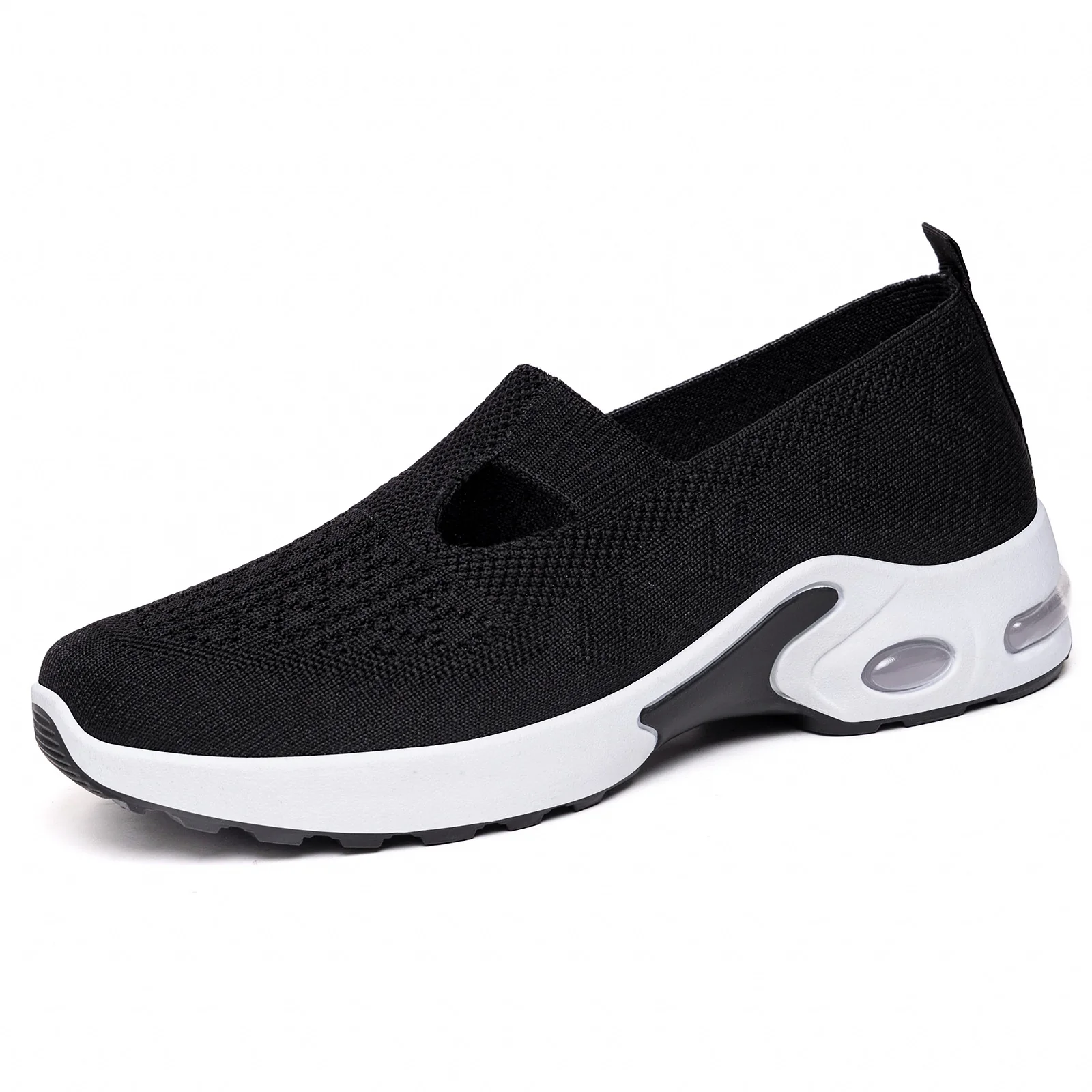 Damen Bequeme Slip-On Sportschuhe mit atmungsaktivem Strickdesign Heidi Mode - Image 6