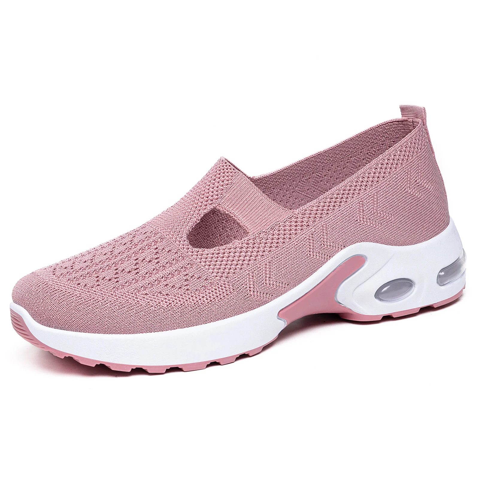 Damen Bequeme Slip-On Sportschuhe mit atmungsaktivem Strickdesign Heidi Mode - Image 8