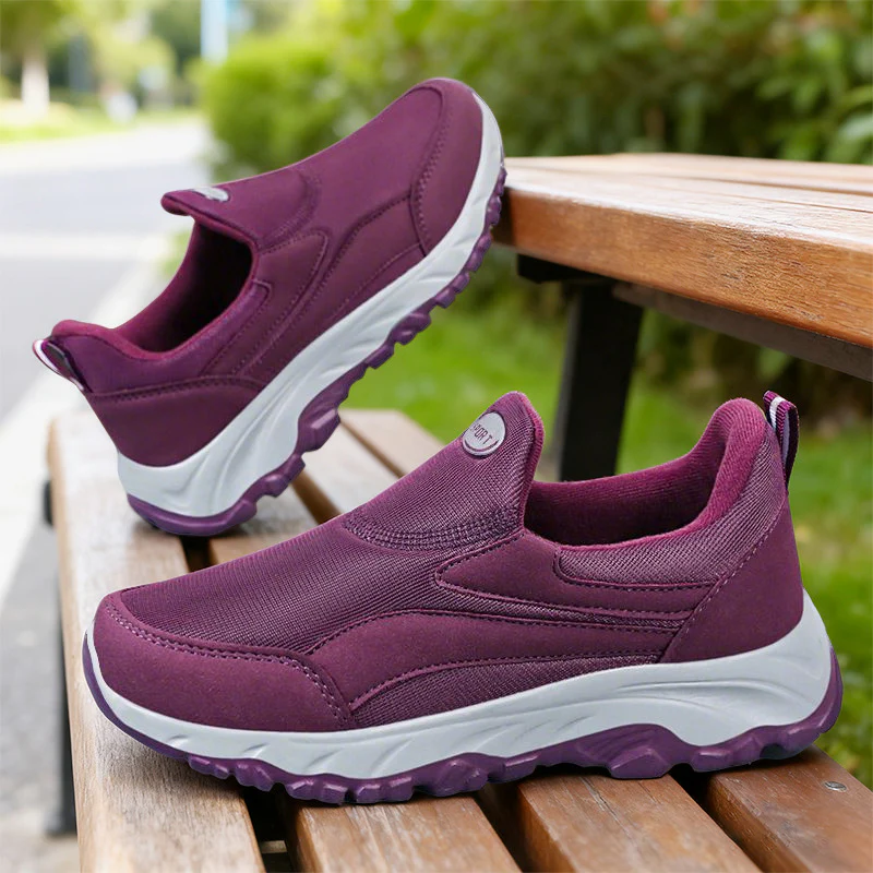 Damen Bequeme Slip-On Sportschuhe mit elastischem Obermaterial Heidi Mode - Image 2