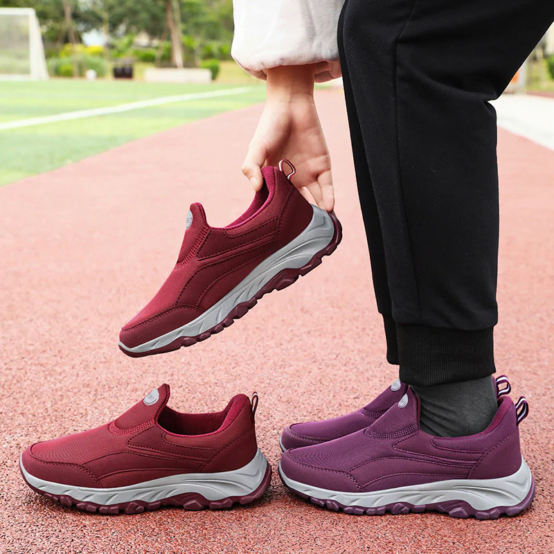 Damen Bequeme Slip-On Sportschuhe mit elastischem Obermaterial Heidi Mode - Image 4