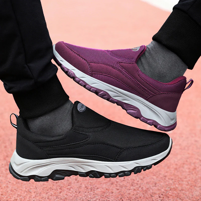 Damen Bequeme Slip-On Sportschuhe mit stoßdämpfender Sohle und flexiblem Obermaterial Heidi Mode - Image 4