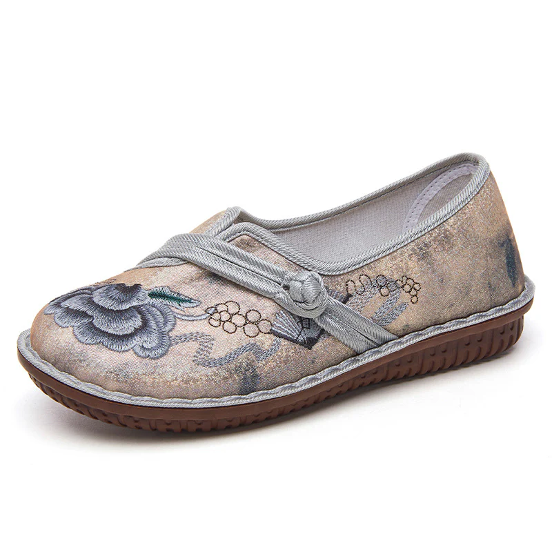 Damen Bequeme Slipper mit floralem Design und elastischer Bindung Heidi Mode - Image 6