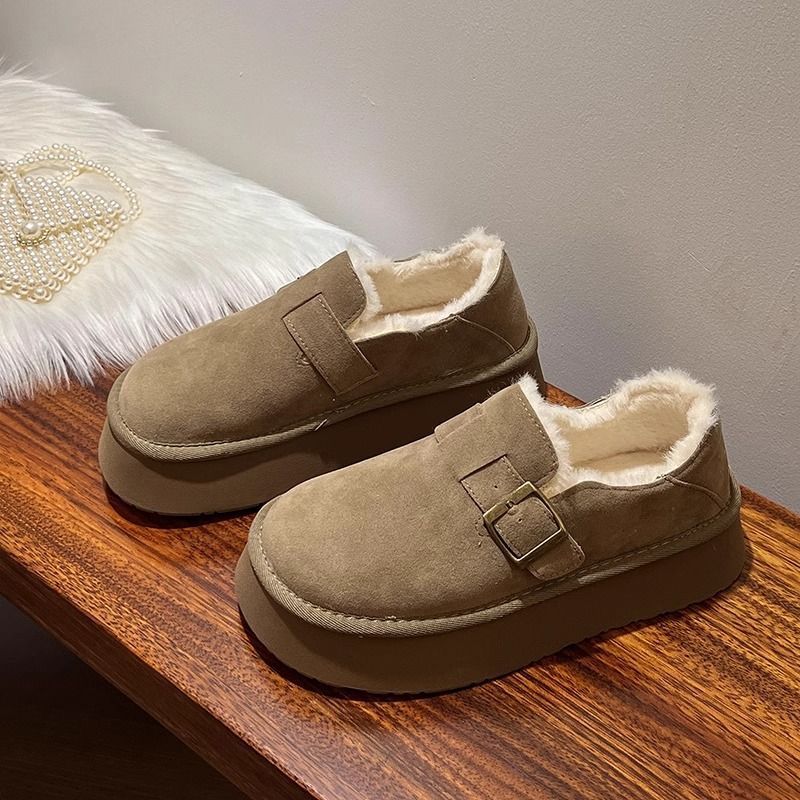 Damen Bequeme Slipper mit Futter und elastischem Riemen Heidi Mode - Image 2
