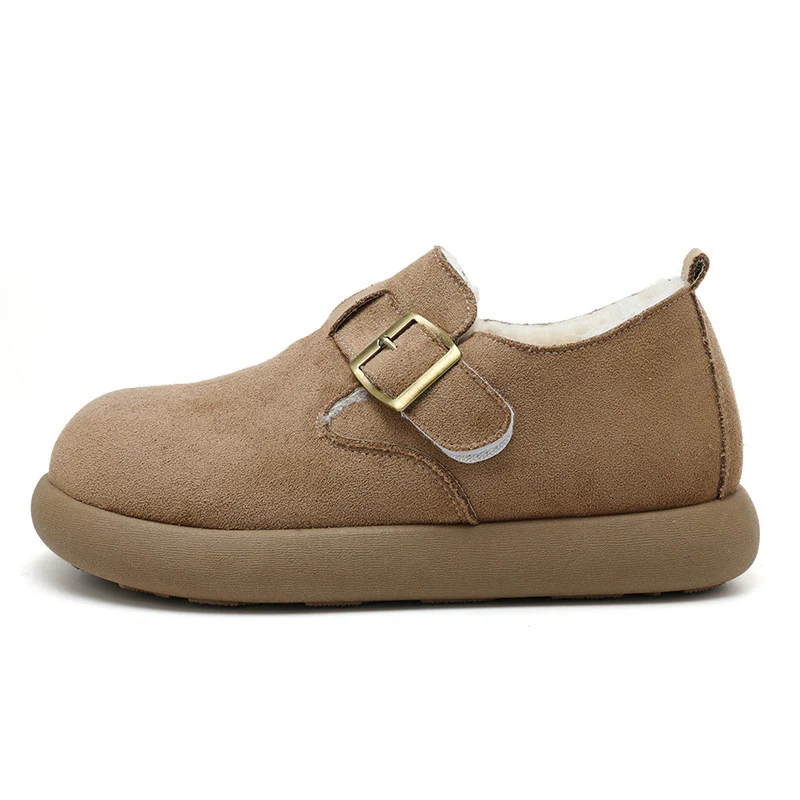 Damen Bequeme Slipper mit schnallenverzierung und weichem Fleece-Innenfutter Heidi Mode - Image 7