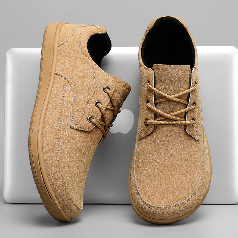 Damen bequeme Sneaker aus weichem Veloursleder mit rutschfester Sohle Heidi Mode - Image 2