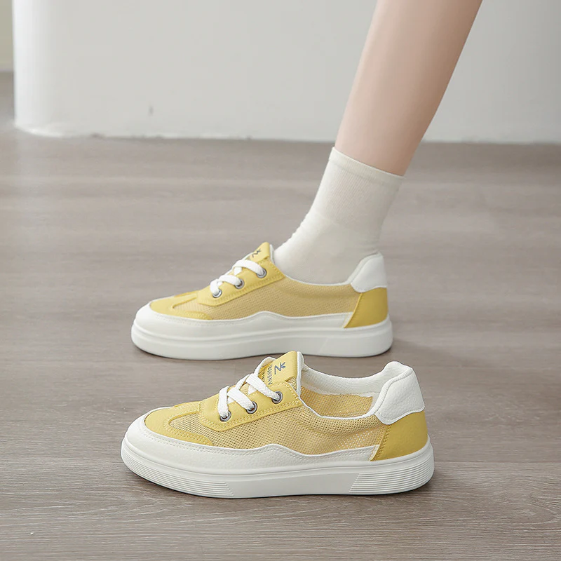 Damen bequeme Sneakers mit atmungsaktiver Netzoberfläche und sportlicher Sohle Heidi Mode - Image 3