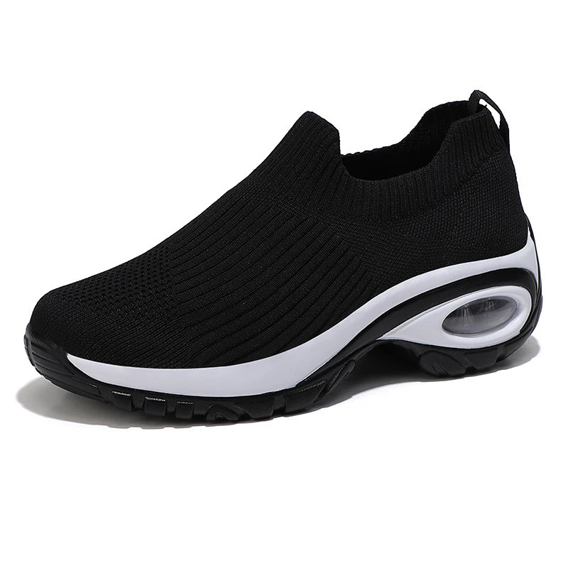 Damen Bequeme Sneakers mit elastischem Strickoberteil und Luftpolstertechnologie Heidi Mode - Image 5