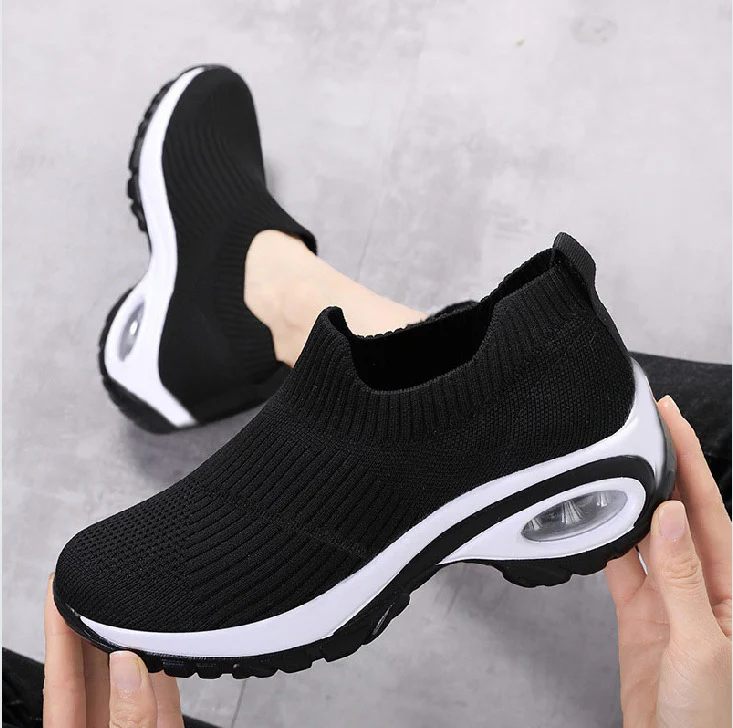 Damen Bequeme Sneakers mit elastischem Strickoberteil und Luftpolstertechnologie Heidi Mode - Image 9