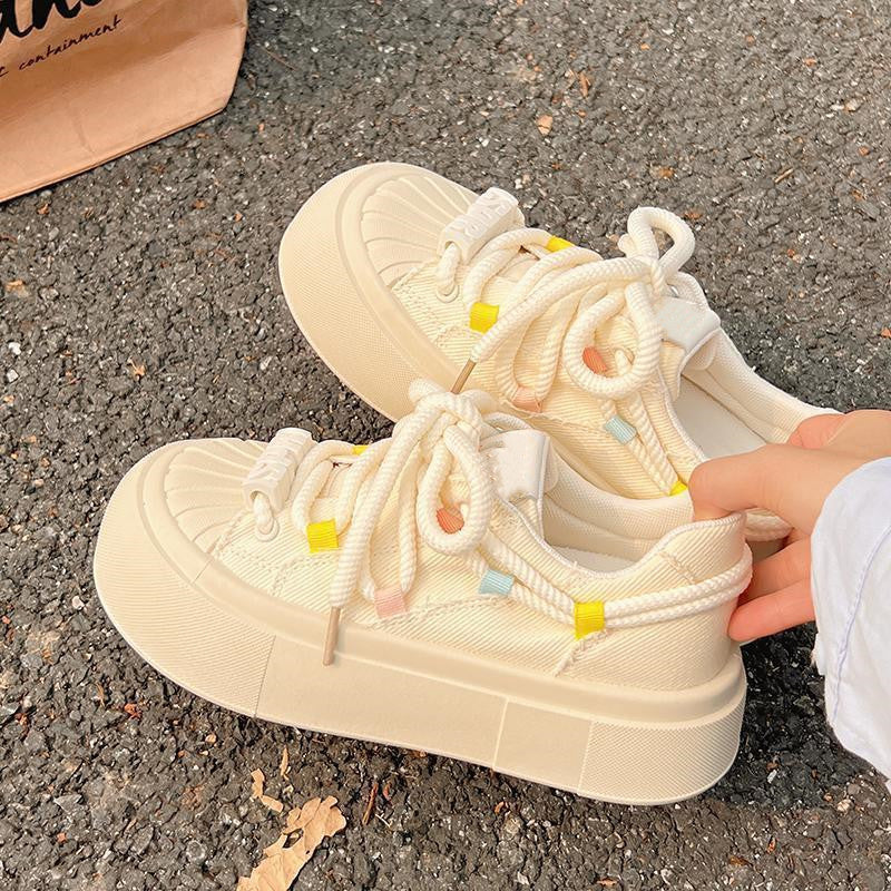 Damen Bequeme Sneakers mit elastischen Schnürsenkeln und atmungsaktiver Sohle Heidi Mode - Image 2