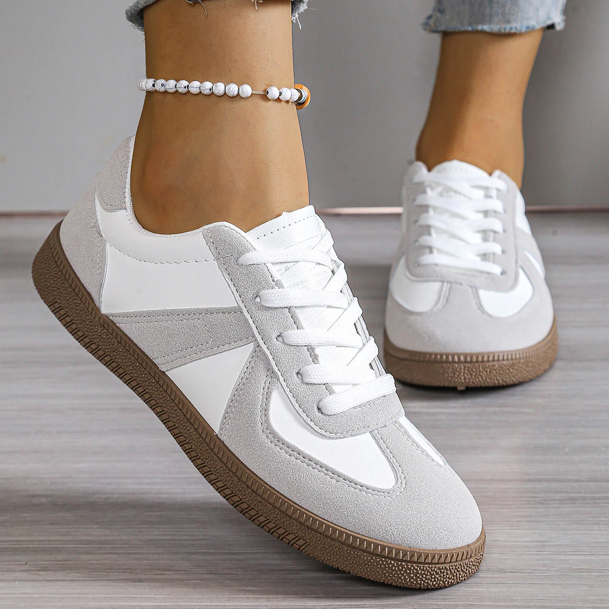 Damen Bequeme Sneakers mit weichem Obermaterial und rutschfester Sohle Heidi Mode - Image 3