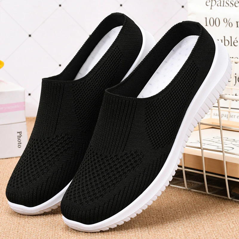 Damen Bequeme Sport-Slipper mit atmungsaktivem Obermaterial Heidi Mode - Image 2