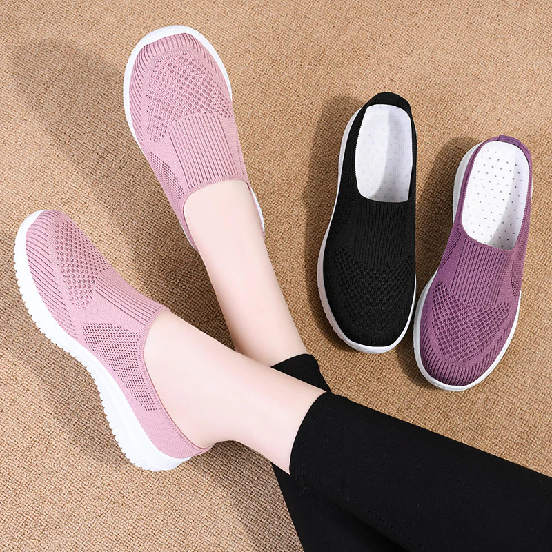 Damen Bequeme Sport-Slipper mit atmungsaktivem Obermaterial Heidi Mode - Image 3