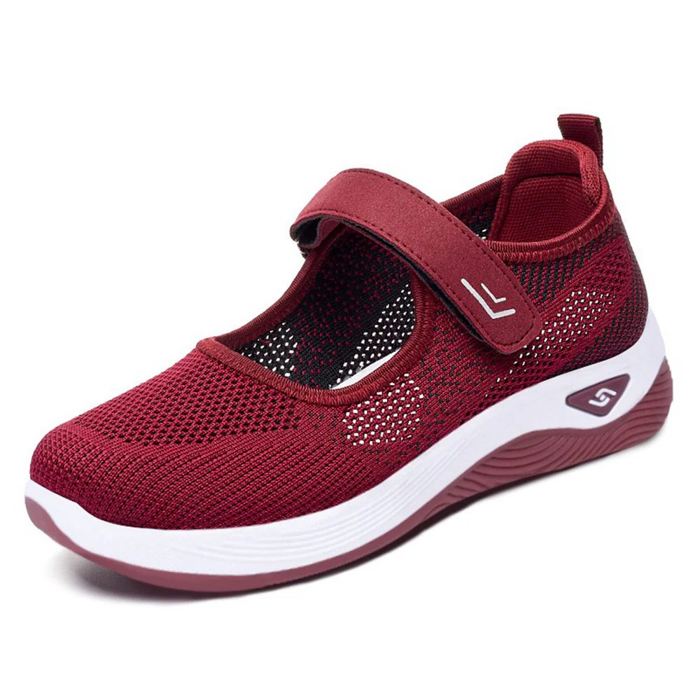 Damen Bequeme Sport-Sneaker mit verstellbarem Klettverschluss und atmungsaktivem Mesh-Obermaterial Heidi Mode - Image 4