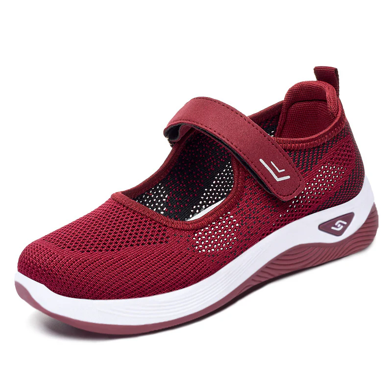 Damen Bequeme Sport-Sneaker mit verstellbarem Klettverschluss und atmungsaktivem Mesh-Obermaterial Heidi Mode - Image 7
