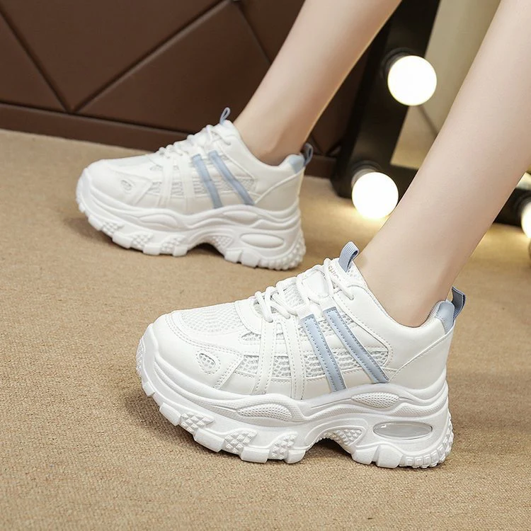 Damen Bequeme Sport Sneakers mit atmungsaktivem Mesh und gepolsterter Sohle Heidi Mode