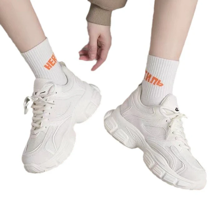 Damen Bequeme Sport Sneakers mit dicker Sohle Heidi Mode - Image 5