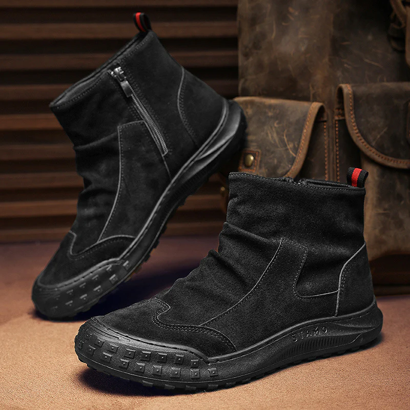 Damen Bequeme Stiefeletten mit praktischem Reißverschluss und robustem Profil Heidi Mode - Image 3