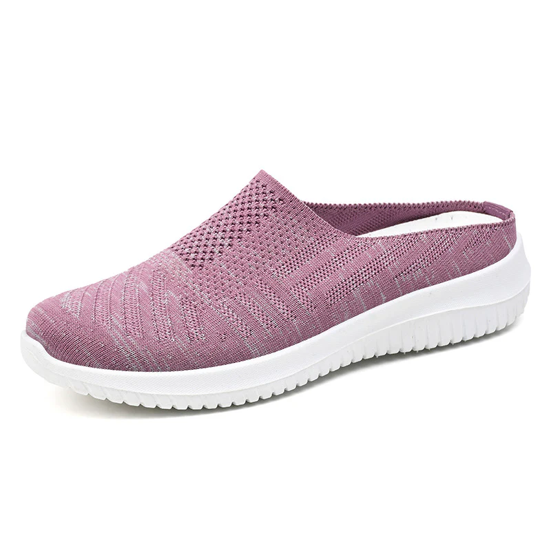 Damen Bequeme Stretch Slipper mit atmungsaktivem Strickdesign Heidi Mode - Image 5