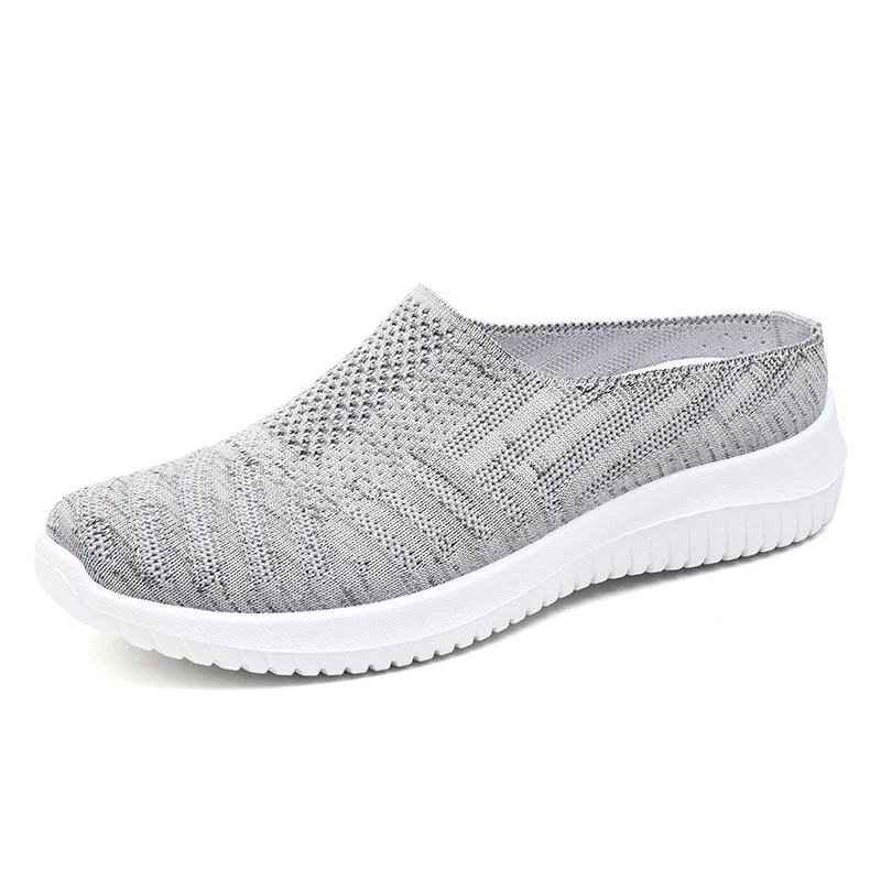 Damen Bequeme Stretch Slipper mit atmungsaktivem Strickdesign Heidi Mode - Image 6