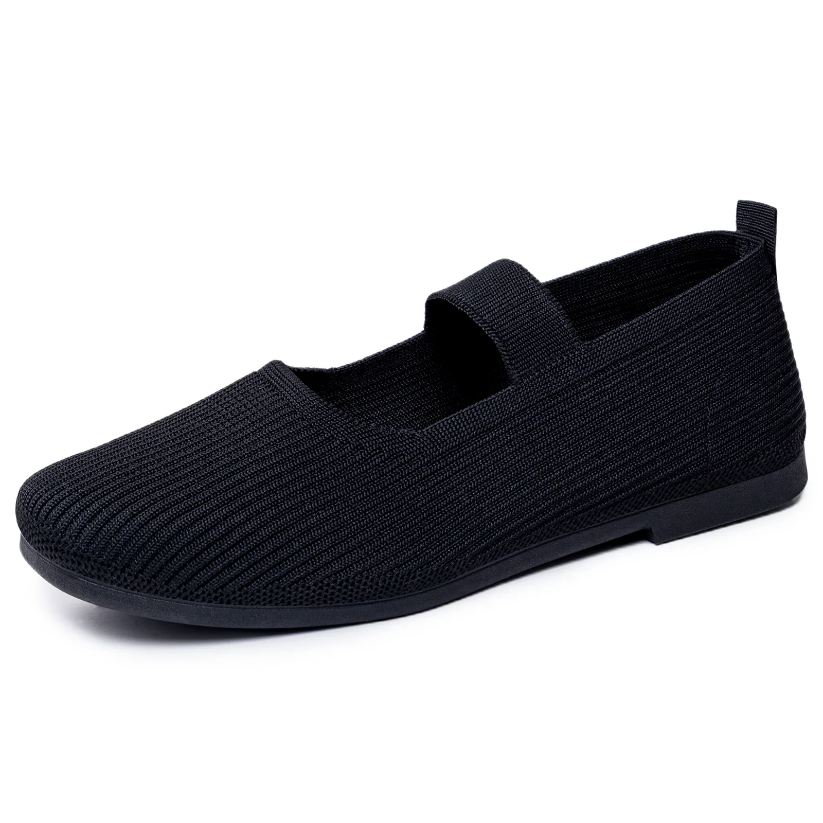 Damen Bequeme Strick-Ballerinas mit elastischem Riemen Heidi Mode - Image 6