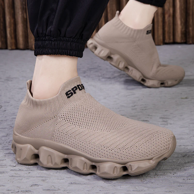 Damen Bequeme Strick-Sneaker mit elastischem Bund Heidi Mode - Image 3